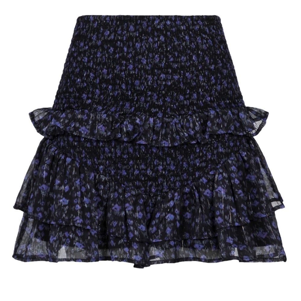 M17 Neo Noir Skirt 'Mata‎ Garden Dream' in Plum, Dark Purple